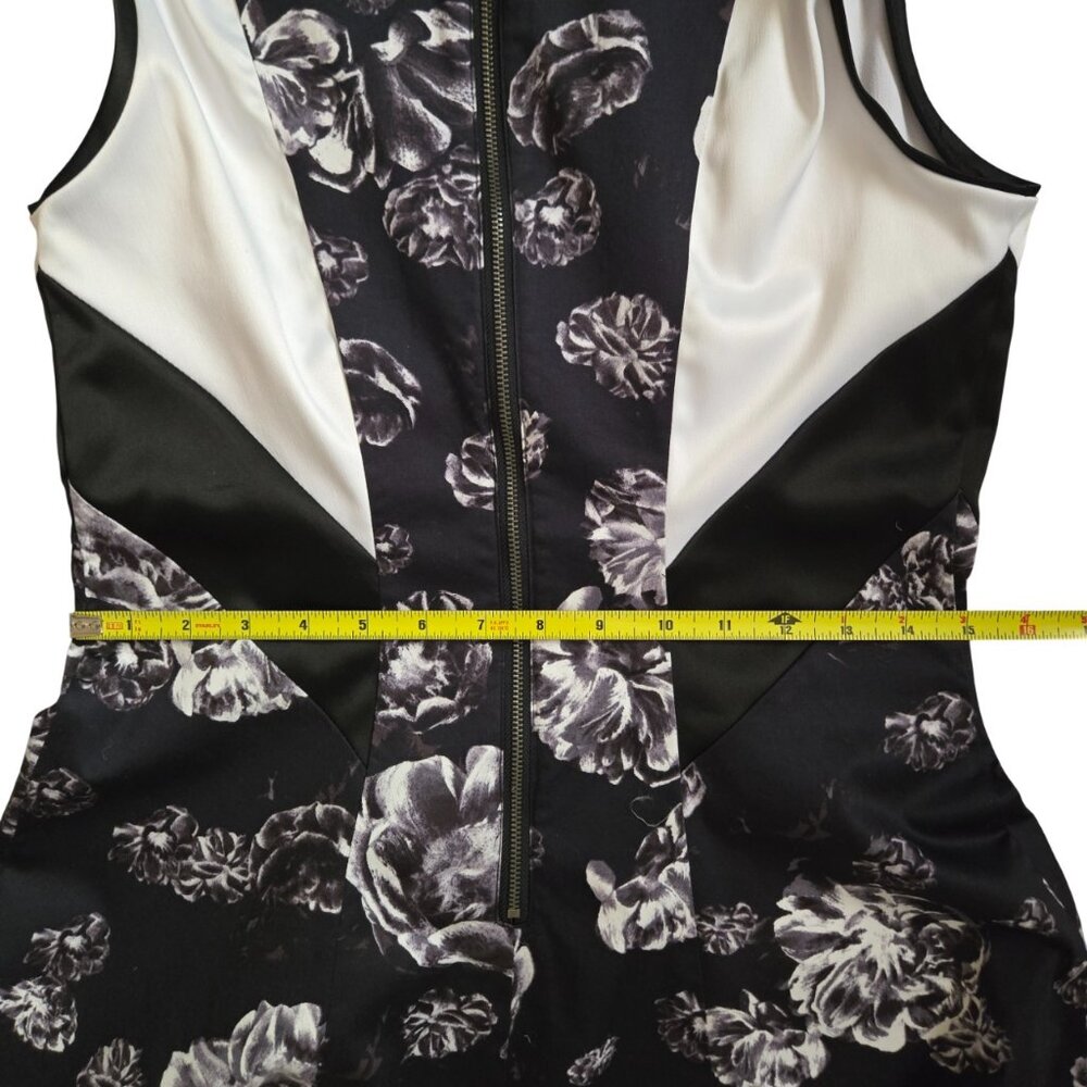 Prabal Gurung Target Floral Print Dress 8 Black White Floral Fit and Flare Mini - Picture 6 of 9